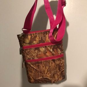 Camouflage crossbody bag